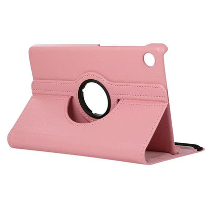 For Samsung Galaxy Tab A9 8.7 ENKAY 360 Degree Rotation Litchi Leather Smart Tablet Case(Pink) by ENKAY
