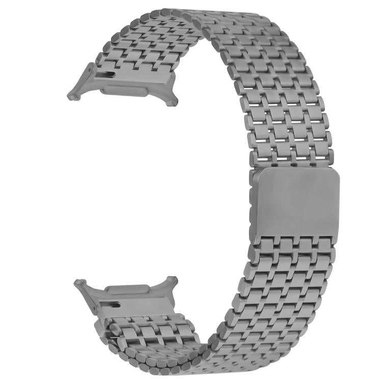 For Samsung Galaxy Watch Ultra 47mm / Ultra 2025 Nine-beads Magnetic Buckle Stainless Steel Watch Band(Titanium Color) by bashfashion