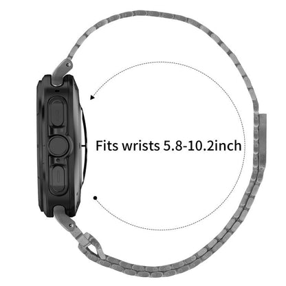 For Samsung Galaxy Watch Ultra 47mm / Ultra 2025 Nine-beads Magnetic Buckle Stainless Steel Watch Band(Titanium Color) by bashfashion