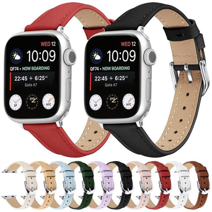 For Apple Watch 46mm / 49mm / 45mm / 44mm Small Waist PU Leather Watch Band(White) by bashfashion