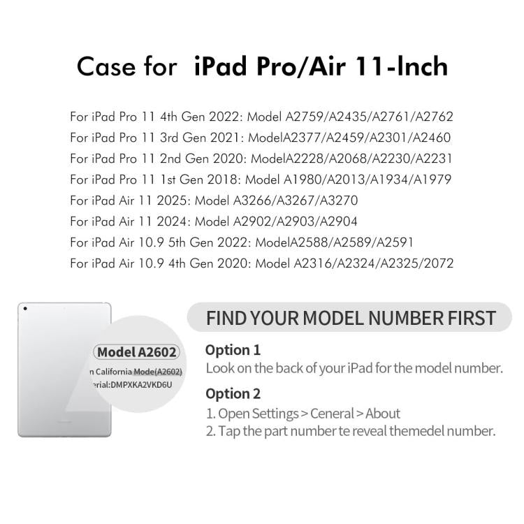 For iPad Air 11 2025 / 2024 / Air 10.9 2022 ENKAY 360 Degree Rotation Litchi Leather Smart Tablet Case(White) by ENKAY