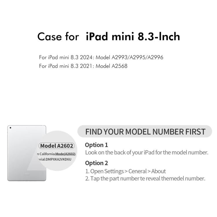 For iPad mini 2024 / mini 6 ENKAY 360 Degree Rotation Litchi Leather Smart Tablet Case(Dark Purple) by ENKAY