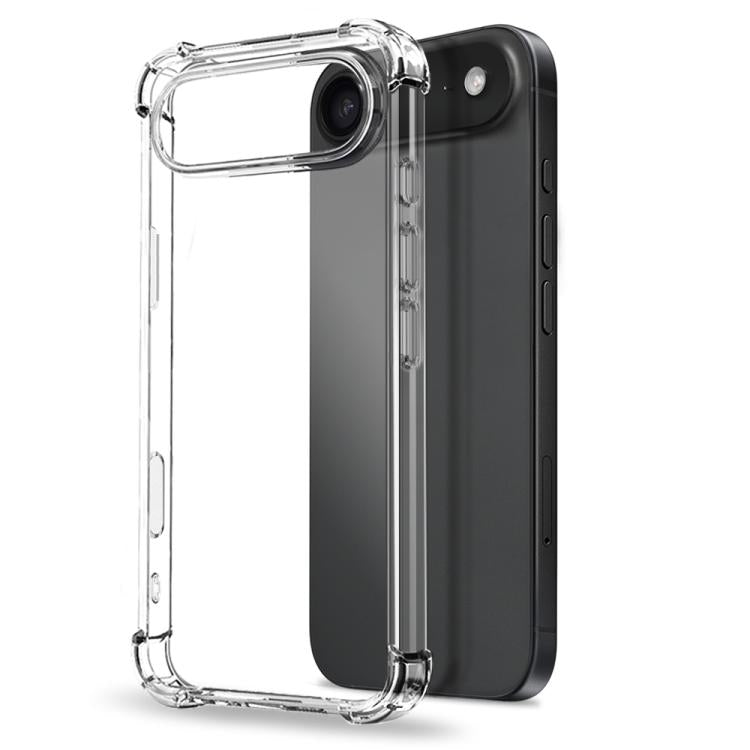 For iPhone Air NORTHJO 3 in 1 TPU Airbag Shockproof Phone Case with Screen Protector Lens Film(Clear) by NORTHJO