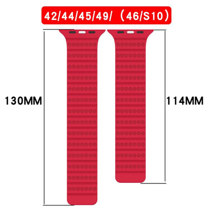 For Apple Watch 46mm / 49mm / 45mm / 44mm Honeycomb Magnetic Watch Band(Official Mint Yellow) by bashfashion