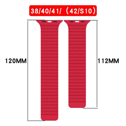 For Apple Watch 46mm / 49mm / 45mm / 44mm Honeycomb Magnetic Watch Band(Starlight Orange) by bashfashion