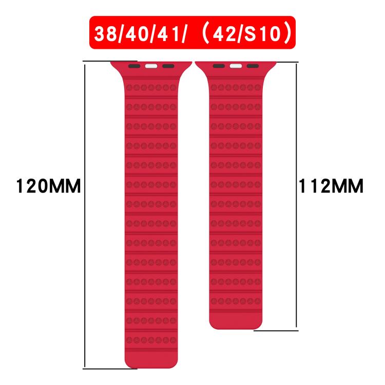 For Apple Watch 46mm / 49mm / 45mm / 44mm Honeycomb Magnetic Watch Band(Gray Orange) by bashfashion