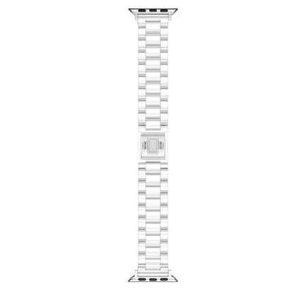For Apple Watch 42mm / 41mm / 40mm / 38mm Candy Three-bead Magnetic Buckle PC Watch Band(Transparent) by bashfashion
