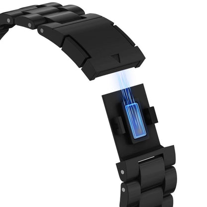 For Apple Watch 46mm / 49mm / 45mm / 44mm Candy Three-bead Magnetic Buckle PC Watch Band(Black) by bashfashion