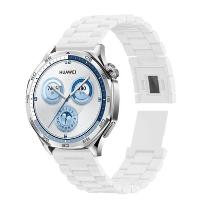 For Samsung Galaxy Watch 7 40mm / 44mm Candy Three Beads Magnetic Buckle Watch Band(White) by bashfashion