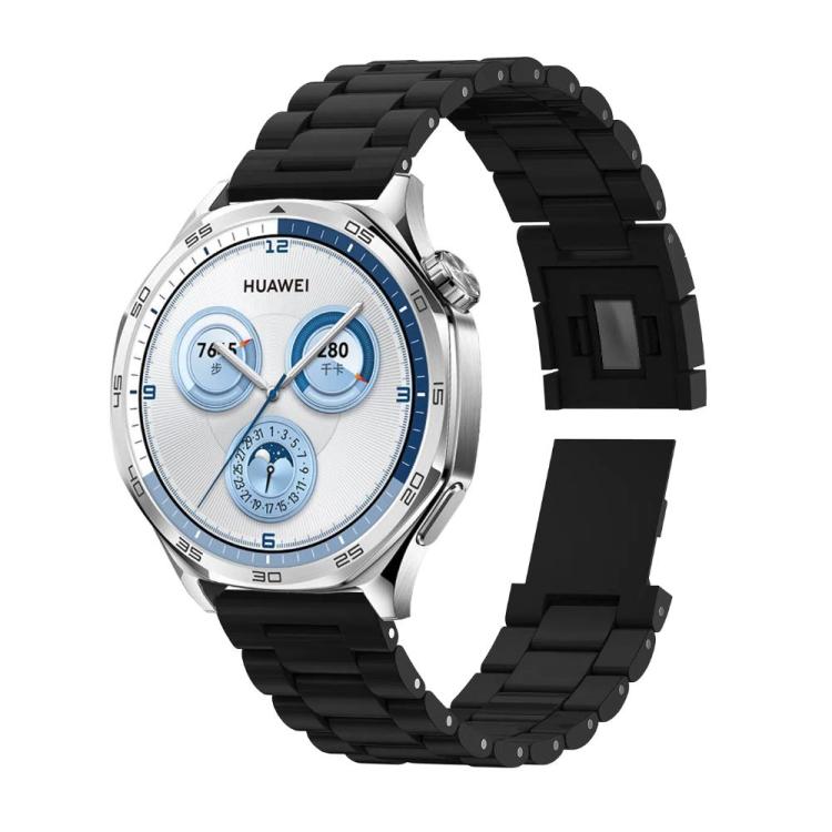 For Samsung Galaxy Watch 7 40mm / 44mm Candy Three Beads Magnetic Buckle Watch Band(Black) by bashfashion