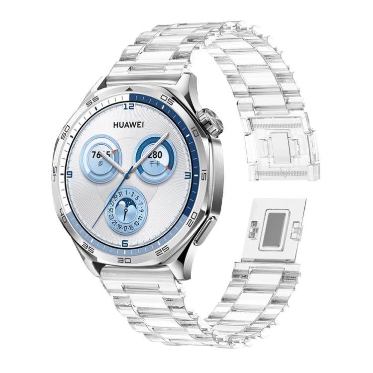 For Samsung Galaxy Watch 7 40mm / 44mm Candy Three Beads Magnetic Buckle Watch Band(Transparent) by bashfashion