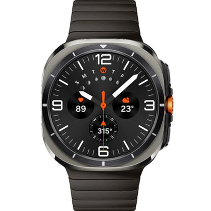 For Samsung Galaxy Watch Ultra 47mm / Ultra 2025 One-bead Butterfly Buckle Stainless Steel Watch Band(Grey) by bashfashion