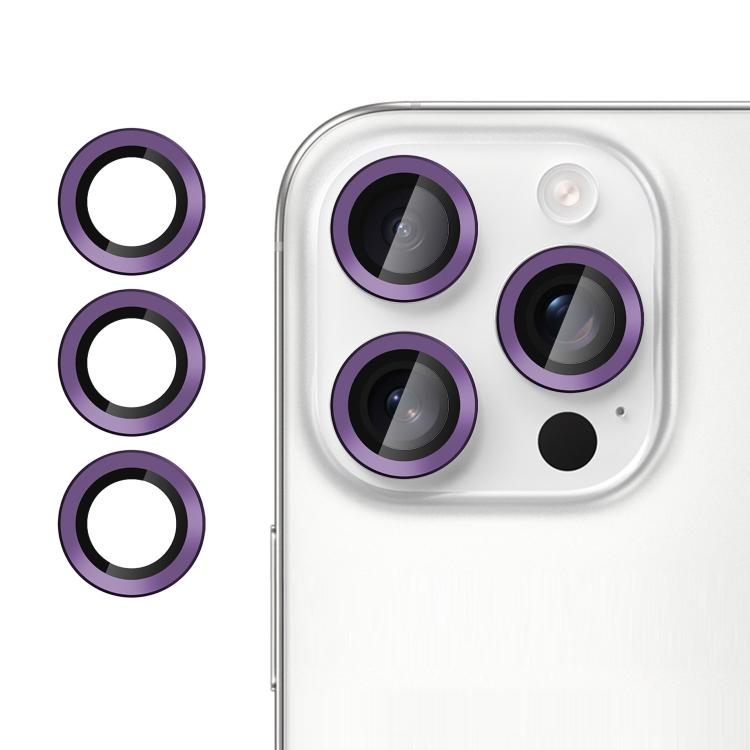 For iPhone 13 Pro Max Kalebol No Flicker Ultra-Thin Individual Camera Lens Tempered Glass Film(Purple) by Kalebol