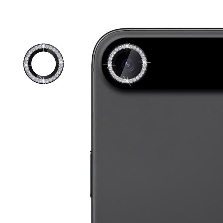 For iPhone Air Kalebol Individual Camera Lens Diamond Ring Protector(Black) by Kalebol