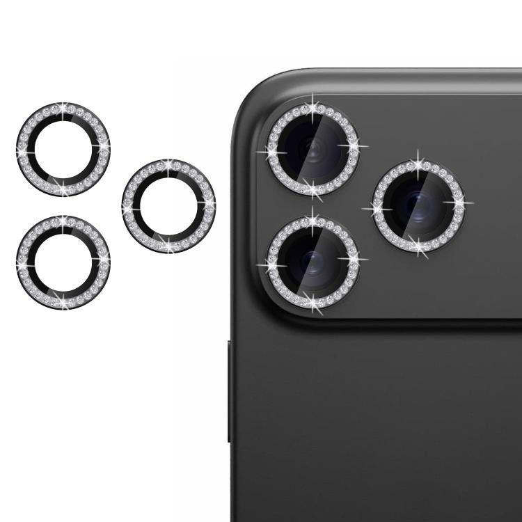 For iPhone 17 Pro Max Kalebol Individual Camera Lens Diamond Ring Protector(Black) by Kalebol