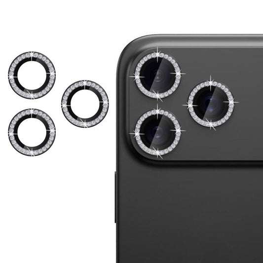 For iPhone 17 Pro Max Kalebol Individual Camera Lens Diamond Ring Protector(Black) by Kalebol