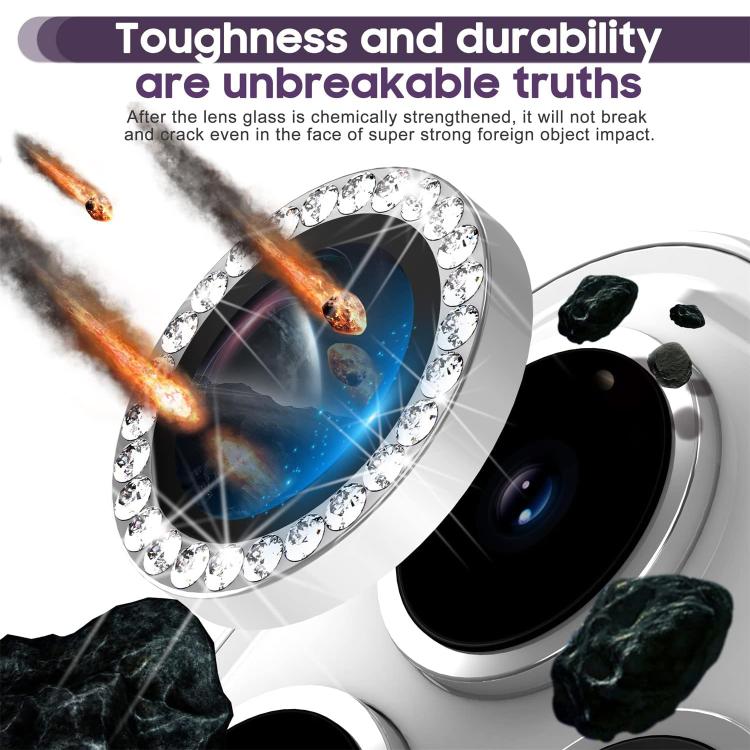 For iPhone Air Kalebol Individual Camera Lens Diamond Ring Protector(Black) by Kalebol