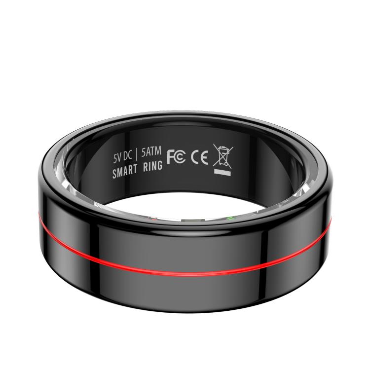 R04 SIZE 8 Smart Ring, Support Heart Rate / Blood Oxygen Monitoring / Sleep / Take Photos(Black) by bashfashion