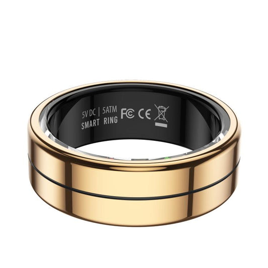 R04 SIZE 11 Smart Ring, Support Heart Rate / Blood Oxygen / Sleep Monitoring / Take Photos(Rose Gold) by bashfashion