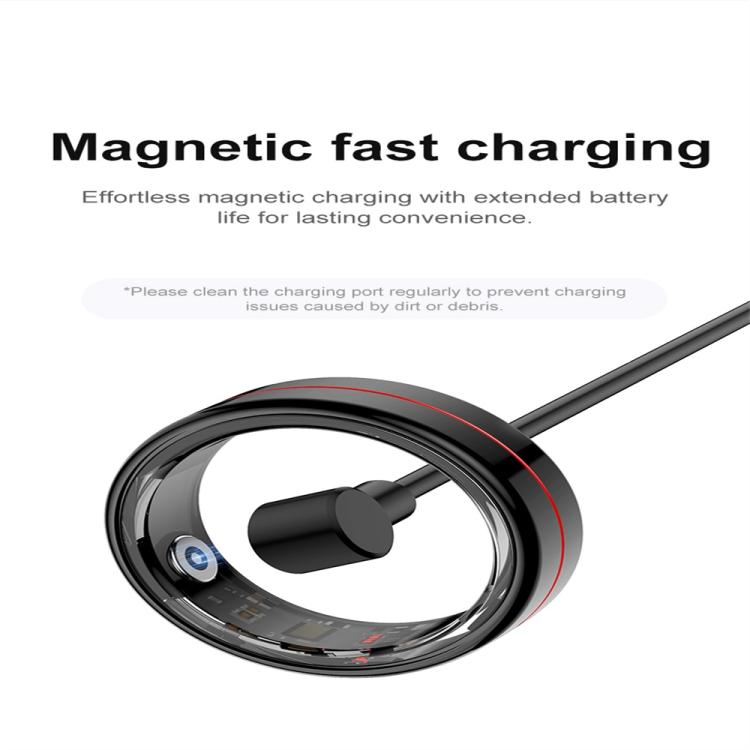 R04 SIZE 11 Smart Ring, Support Heart Rate / Blood Oxygen / Sleep Monitoring / Take Photos(Black) by bashfashion