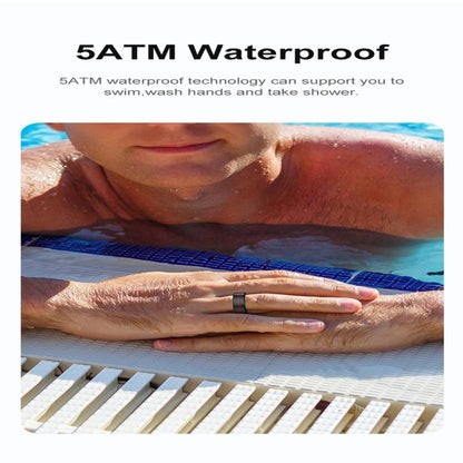 R04 SIZE 12 Smart Ring, Support Heart Rate / Blood Oxygen / Sleep Monitoring / Take Photos(Silver) by bashfashion