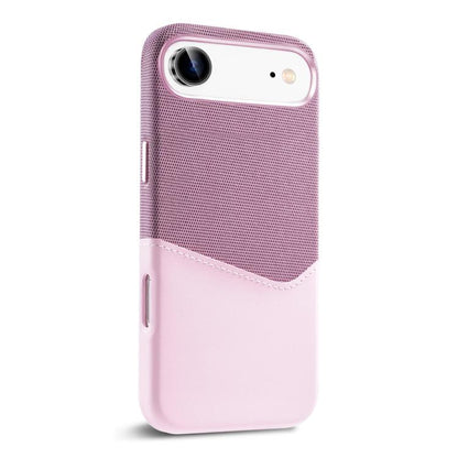 For iPhone Air Kalebol Cloth Textue Stitching Card Slot Magnetic Phone Case(Pink) by Kalebol
