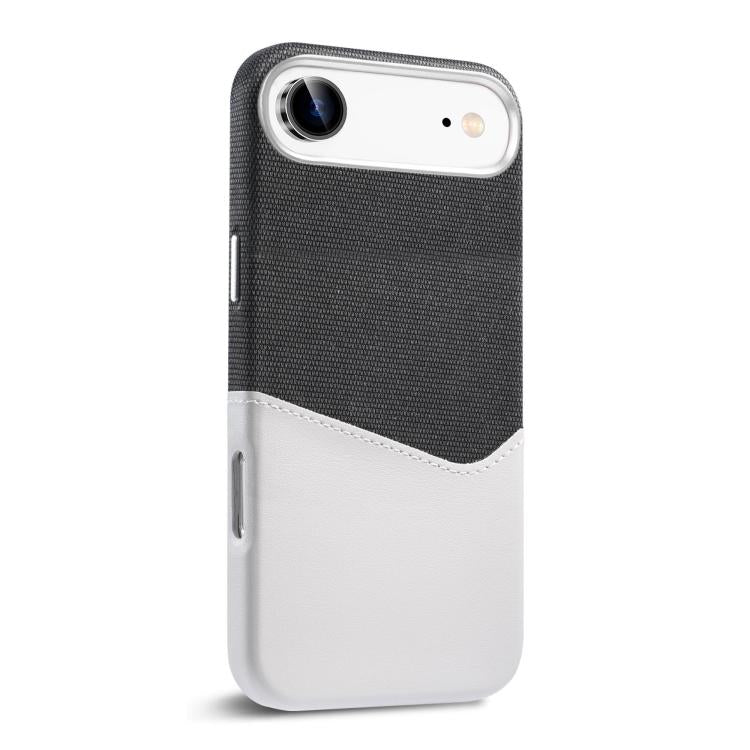 For iPhone Air Kalebol Cloth Textue Stitching Card Slot Magnetic Phone Case(Gray) by Kalebol