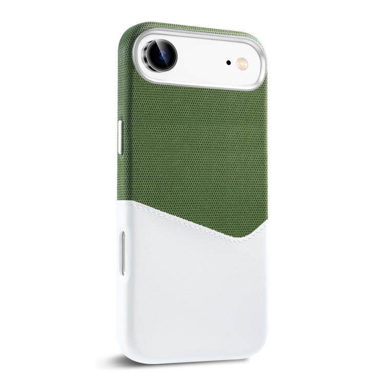 For iPhone Air Kalebol Cloth Textue Stitching Card Slot Magnetic Phone Case(Green) by Kalebol