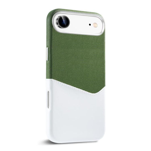 For iPhone Air Kalebol Cloth Textue Stitching Card Slot Magnetic Phone Case(Green) by Kalebol