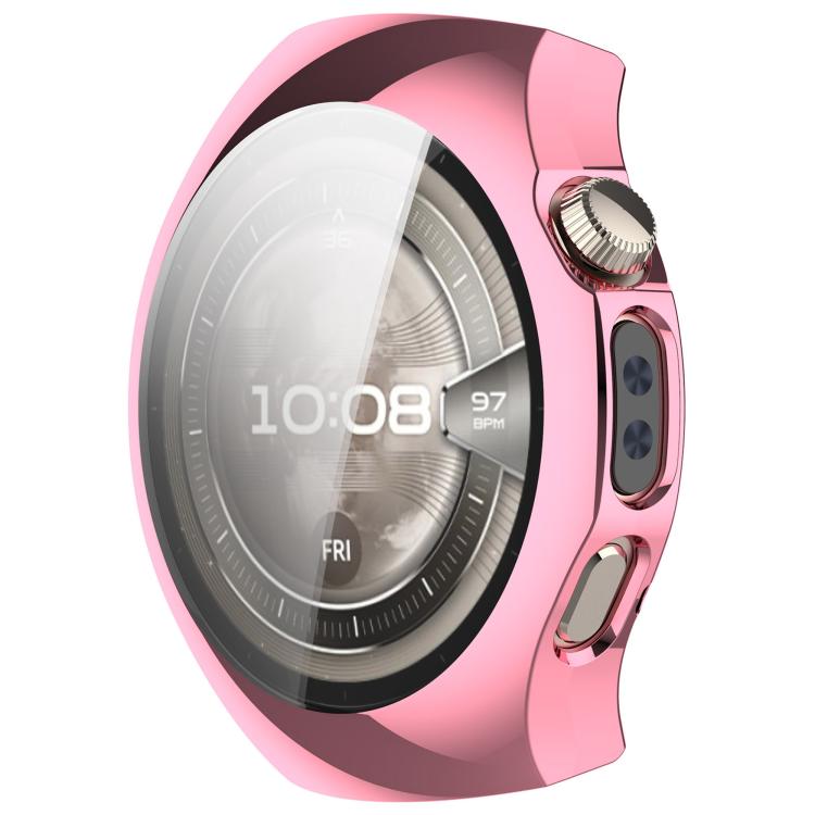 For Huawei Watch 5 42mm Electroplated TPU Full Coverage Watch Protective Case(Pink) by bashfashion