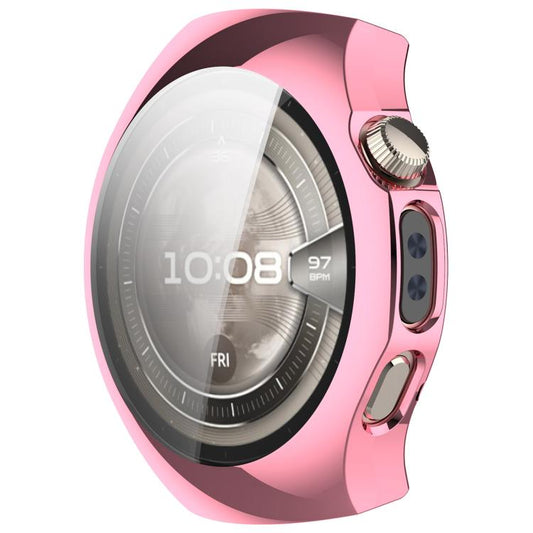 For Huawei Watch 5 42mm Electroplated TPU Full Coverage Watch Protective Case(Pink) by bashfashion