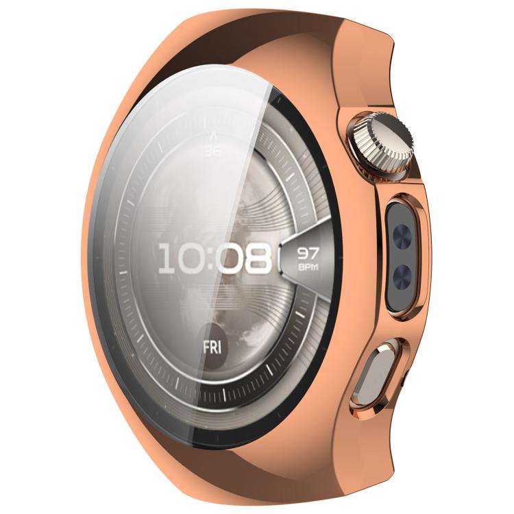 For Huawei Watch 5 42mm Electroplated TPU Full Coverage Watch Protective Case(Rose Gold) by bashfashion