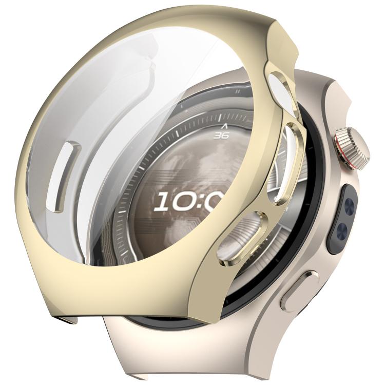 For Huawei Watch 5 46mm Electroplated TPU Full Coverage Watch Protective Case(Light Gold) by bashfashion