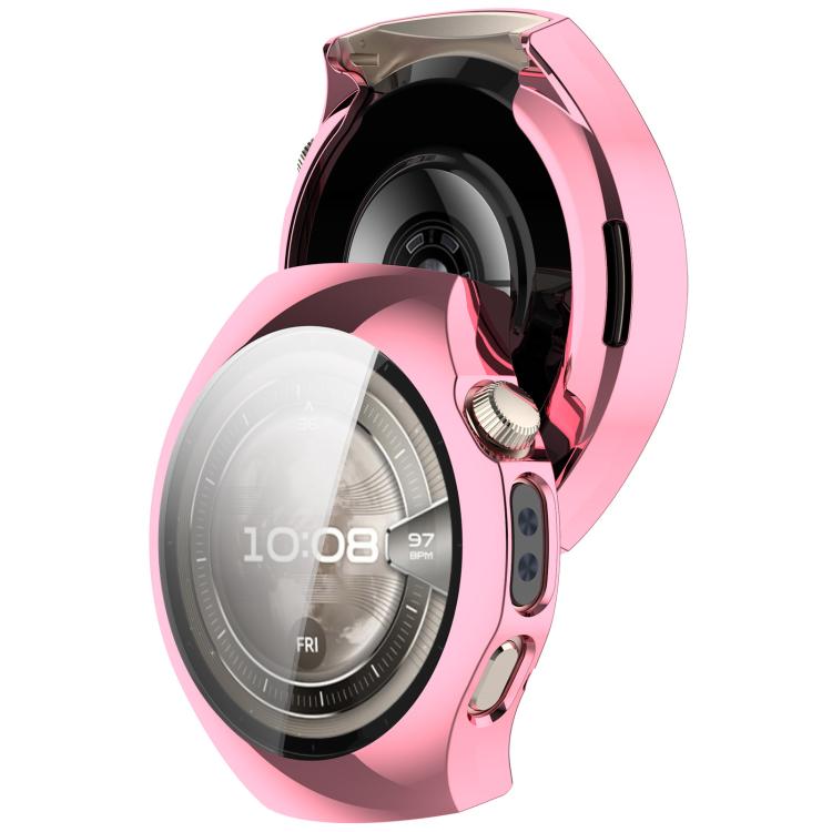 For Huawei Watch 5 46mm Electroplated TPU Full Coverage Watch Protective Case(Pink) by bashfashion