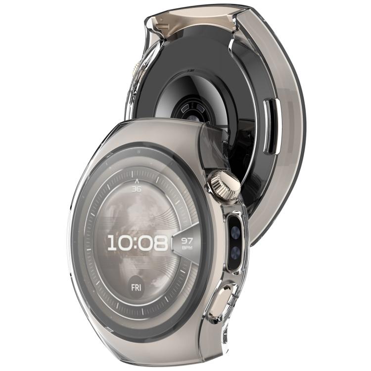 For Huawei Watch 5 46mm Electroplated TPU Full Coverage Watch Protective Case(Transparent) by bashfashion