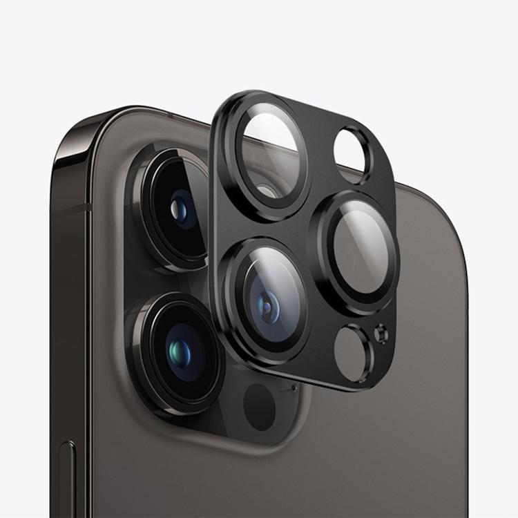 For iPhone 14 Pro Kalebol Armor Full-Coverage Metal Lens Ring Protector Film(Black) by Kalebol
