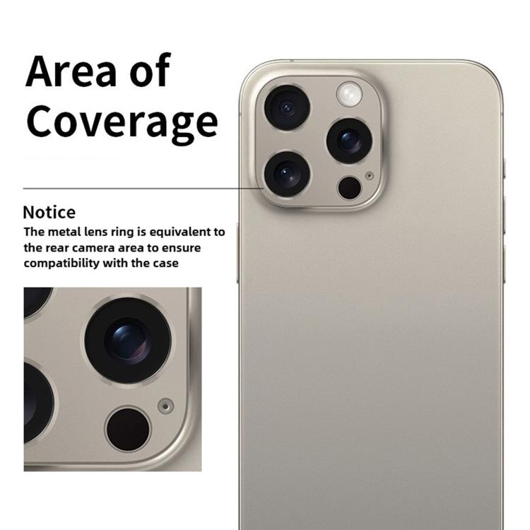 For iPhone 14 Plus Kalebol Metal Hollow Lens Protection Ring(Black) by Kalebol