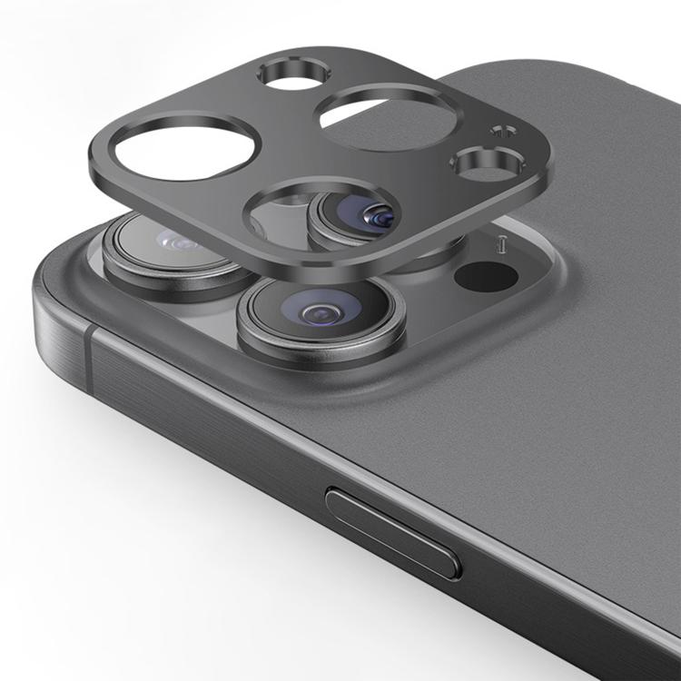 For iPhone 15 Pro Kalebol Metal Hollow Lens Protection Ring(Ink Gray) by Kalebol
