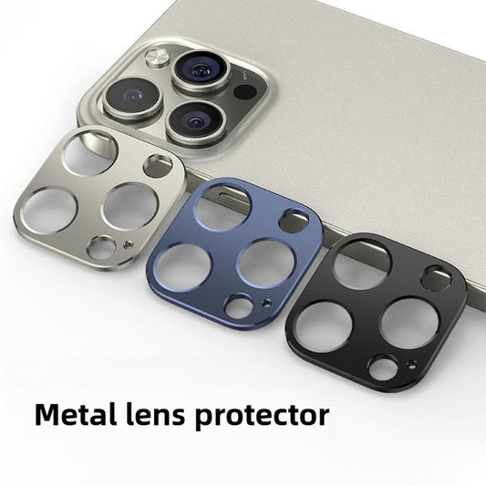 For iPhone 15 Pro Max Kalebol Metal Hollow Lens Protection Ring(Black) by Kalebol