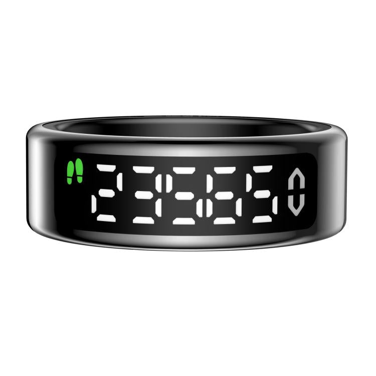 SY01 SIZE 8 Smart Ring, Support Heart Rate / Blood Oxygen / Sleep Monitoring / Multiple Sport Modes(Black) by bashfashion