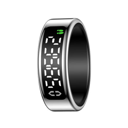SY01 SIZE 9 Smart Ring, Support Heart Rate / Blood Oxygen / Sleep Monitoring / Multiple Sport Modes(Silver) by bashfashion
