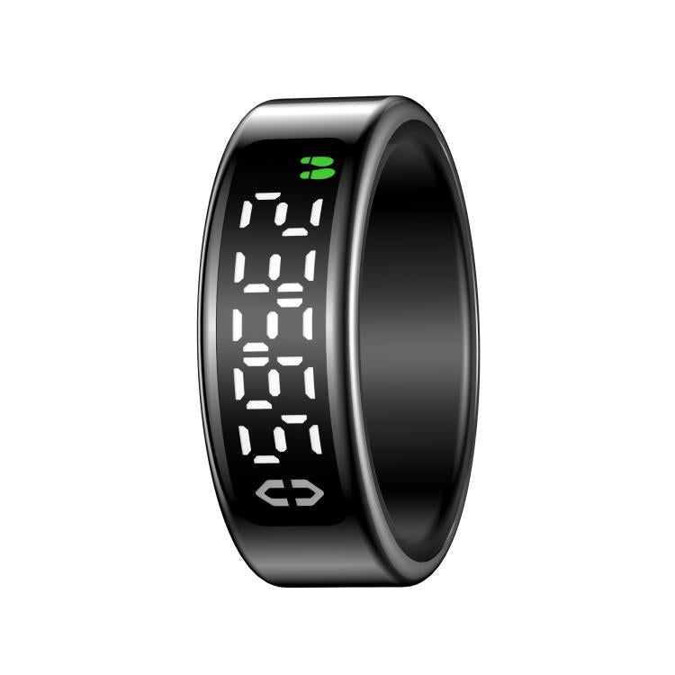 SY01 SIZE 11 Smart Ring, Support Heart Rate / Blood Oxygen / Sleep Monitoring / Multiple Sport Modes(Black) by bashfashion