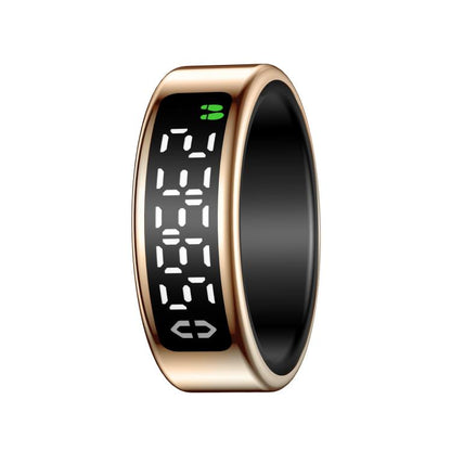 SY01 SIZE 12 Smart Ring, Support Heart Rate / Blood Oxygen / Sleep Monitoring / Multiple Sport Modes(Rose Gold) by bashfashion