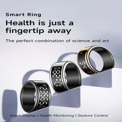 SY01 SIZE 13 Smart Ring, Support Heart Rate / Blood Oxygen / Sleep Monitoring / Multiple Sport Modes(Silver) by bashfashion
