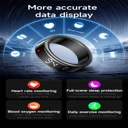 SY01 SIZE 13 Smart Ring, Support Heart Rate / Blood Oxygen / Sleep Monitoring / Multiple Sport Modes(Rose Gold) by bashfashion