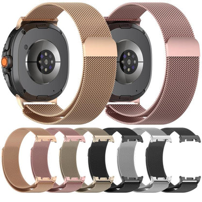 For Samsung Galaxy Watch8 / Watch8 Classic Milan Magnetic Stainless Steel Watch Band(Titanium Gray) by bashfashion