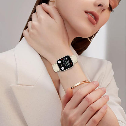 For Apple Watch 46mm / 49mm / 45mm / 44mm Lychee Texture Starlight Turtle Back Buckle Leather Watch Band(Pink) by bashfashion