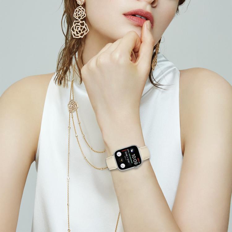 For Apple Watch 46mm / 49mm / 45mm / 44mm Lychee Texture Silver Turtle Back Buckle Leather Watch Band(Pink) by bashfashion