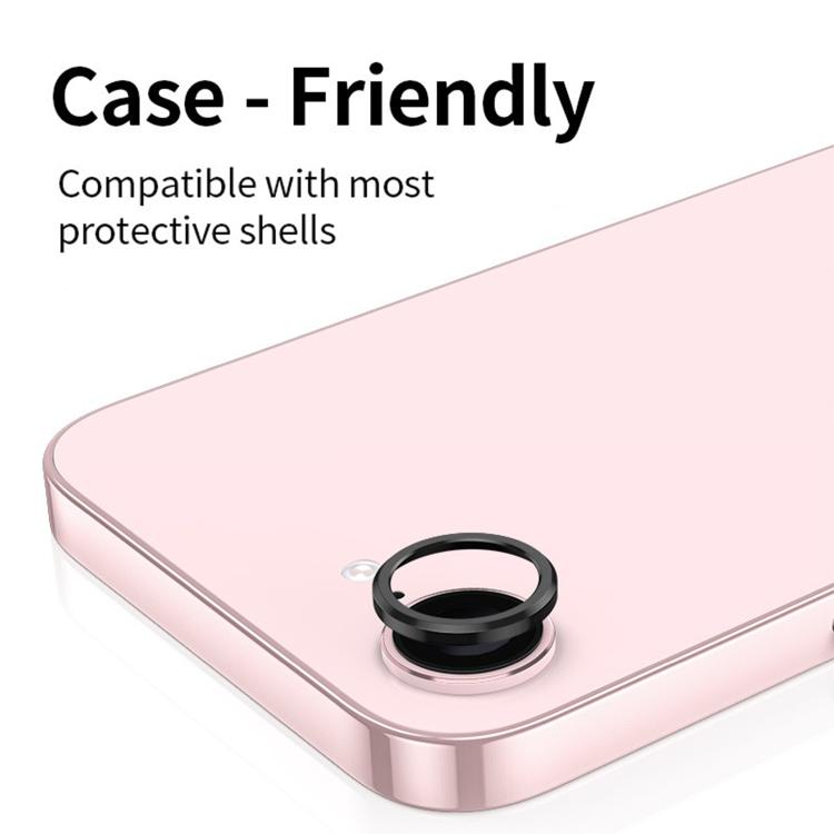 For iPhone 16e Kalebol Metal Hollow Lens Protection Ring by Kalebol