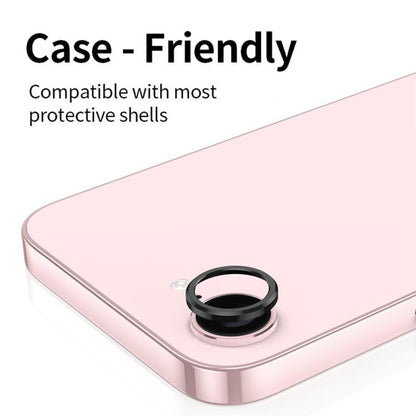For iPhone 16e Kalebol Metal Hollow Lens Protection Ring by Kalebol
